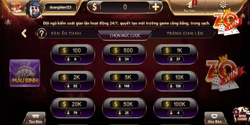 Mẹo chơi Mậu Binh